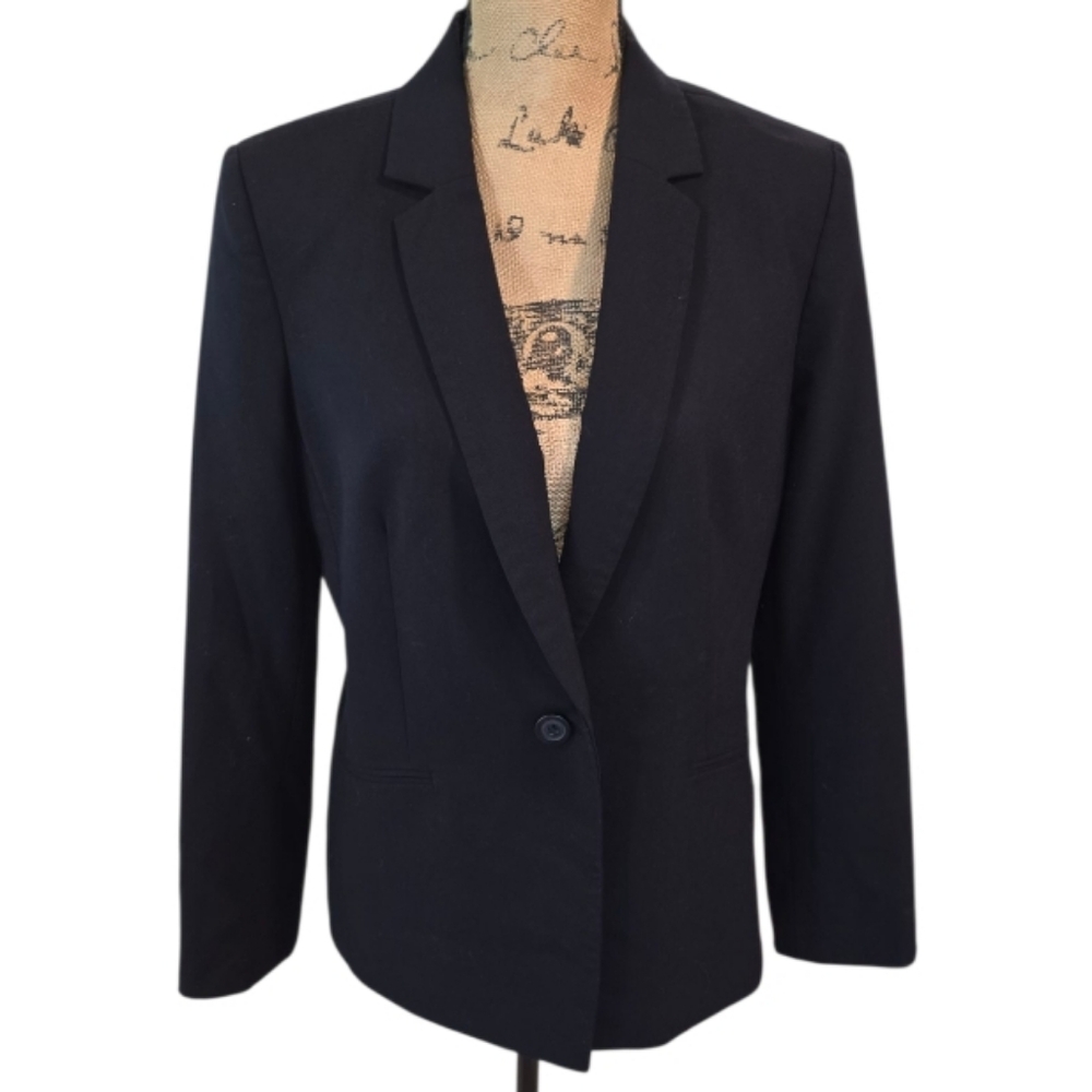 Tahari Classic Black Women's Blazer Classic Business Suit Career Jacket Size 10